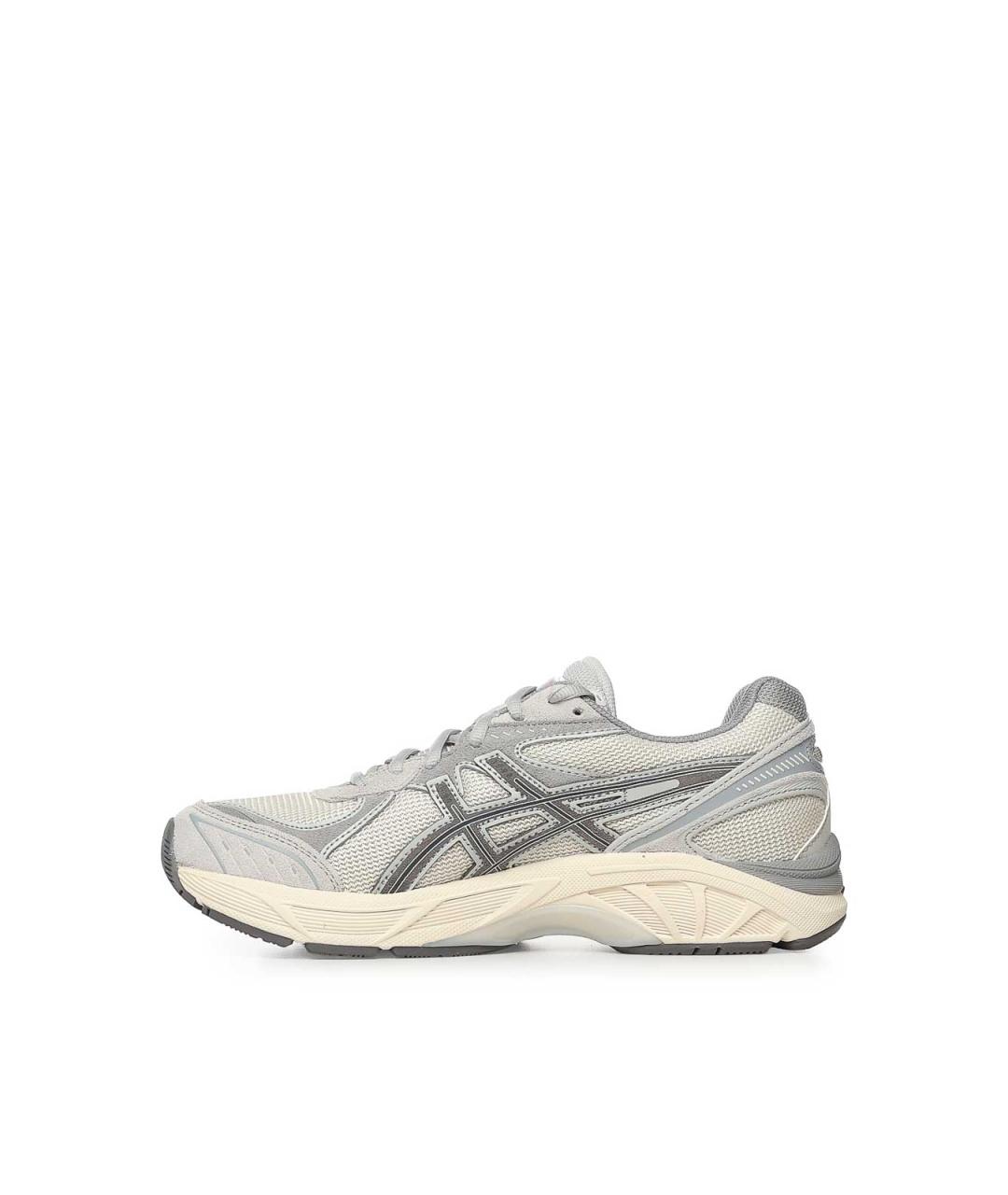 ASICS Серебряные кожаные кроссовки, фото 4