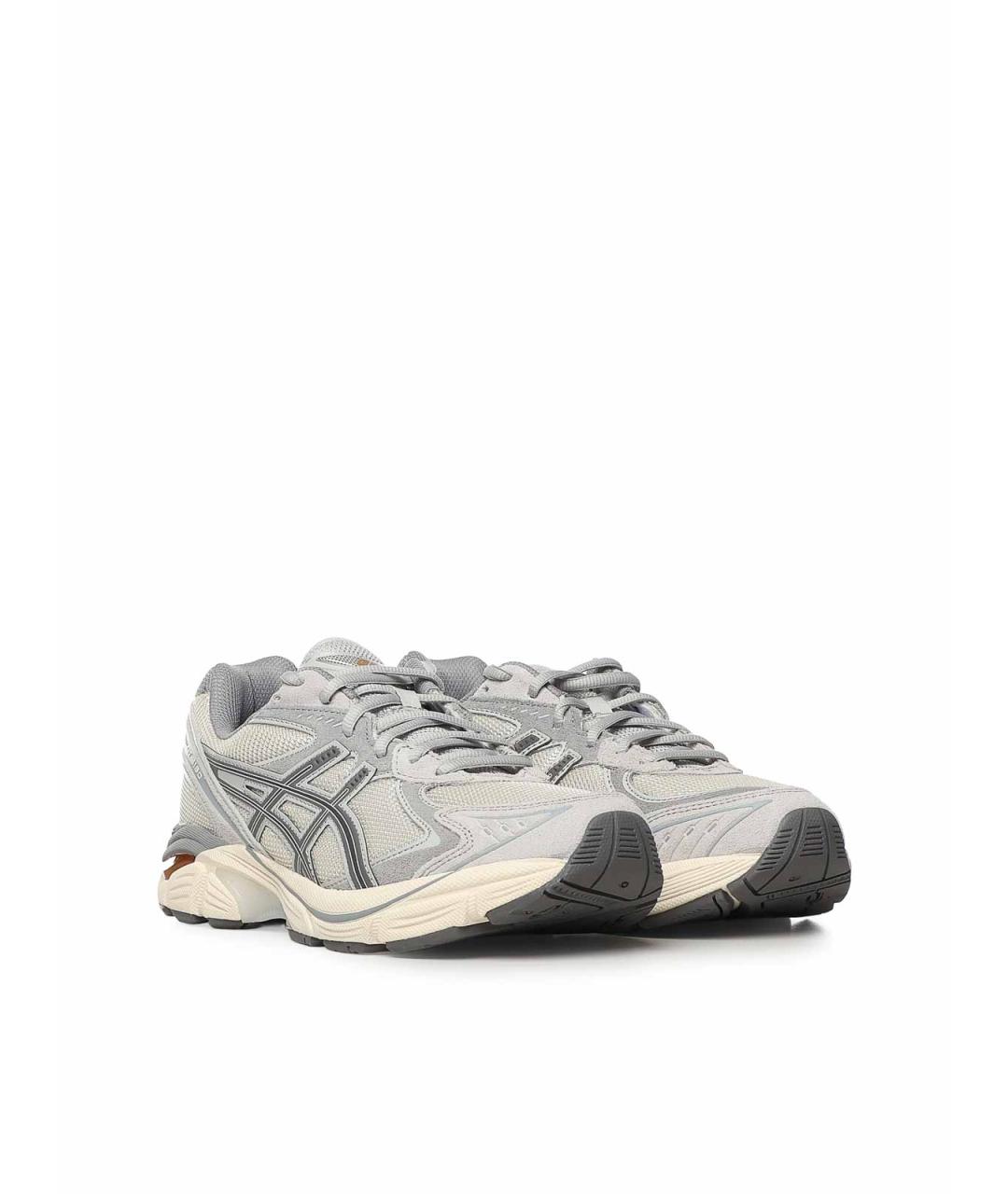 ASICS Серебряные кожаные кроссовки, фото 2