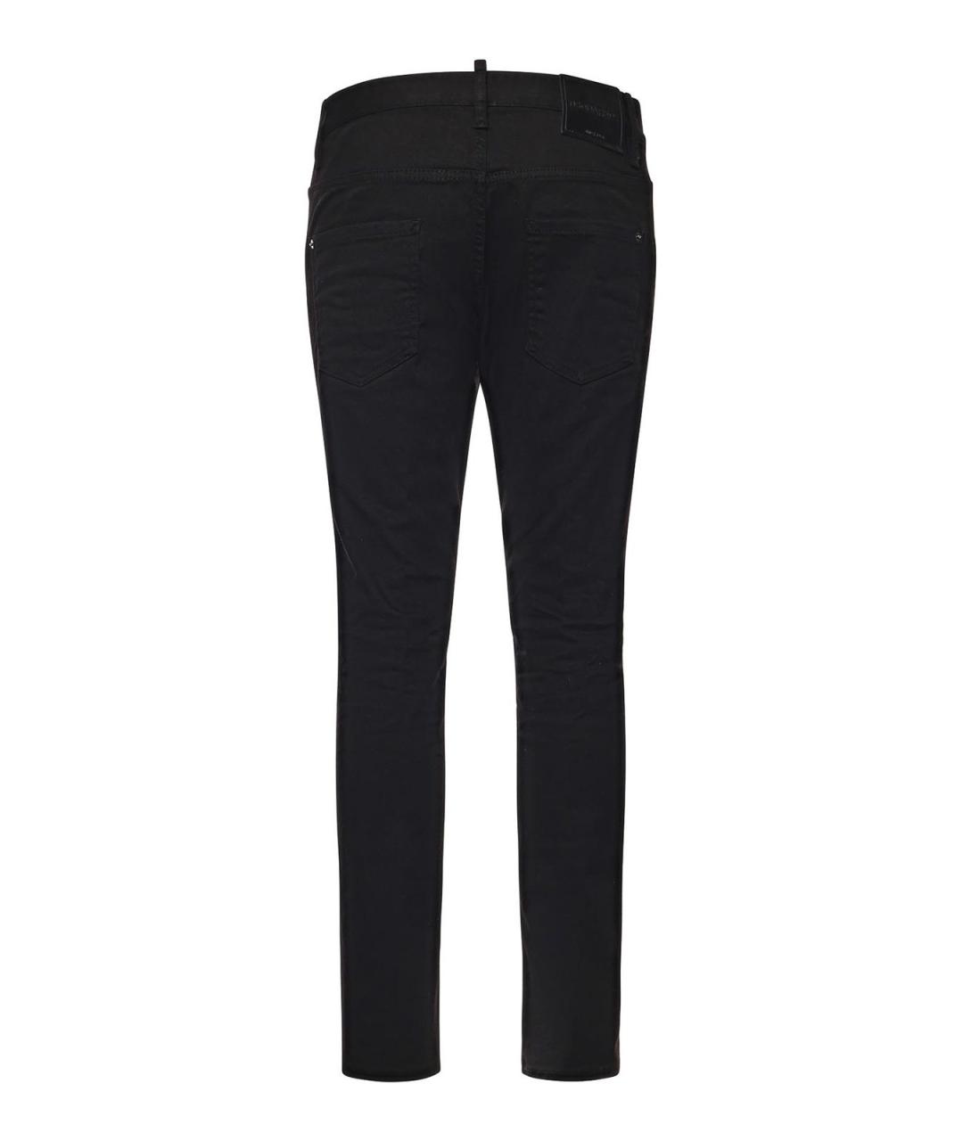 DSQUARED2 Черные хлопковые прямые джинсы, фото 3