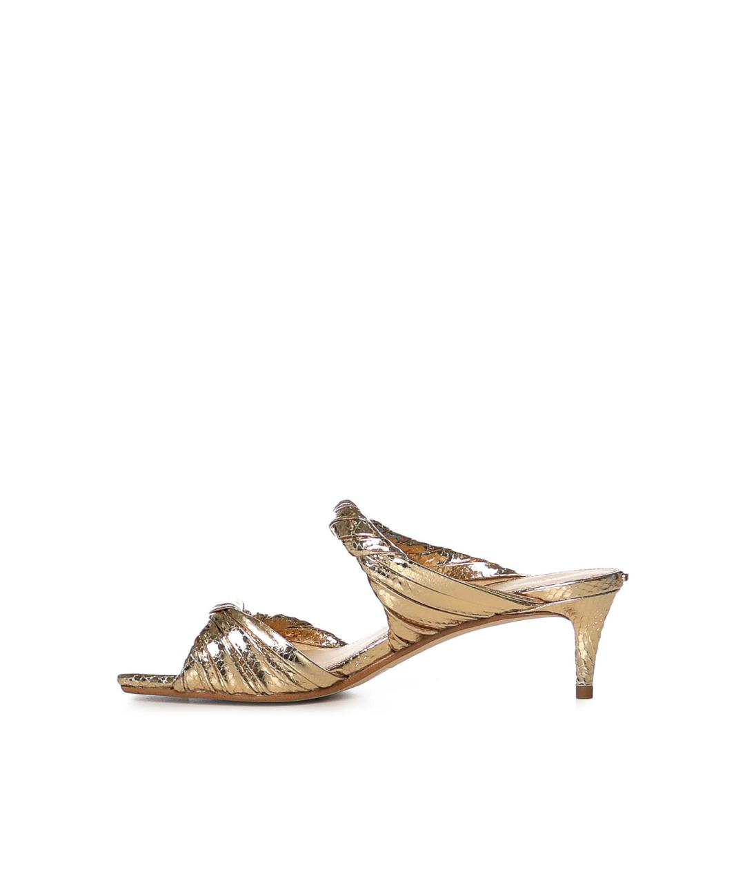 MICHAEL MICHAEL KORS Золотые мюли, фото 4