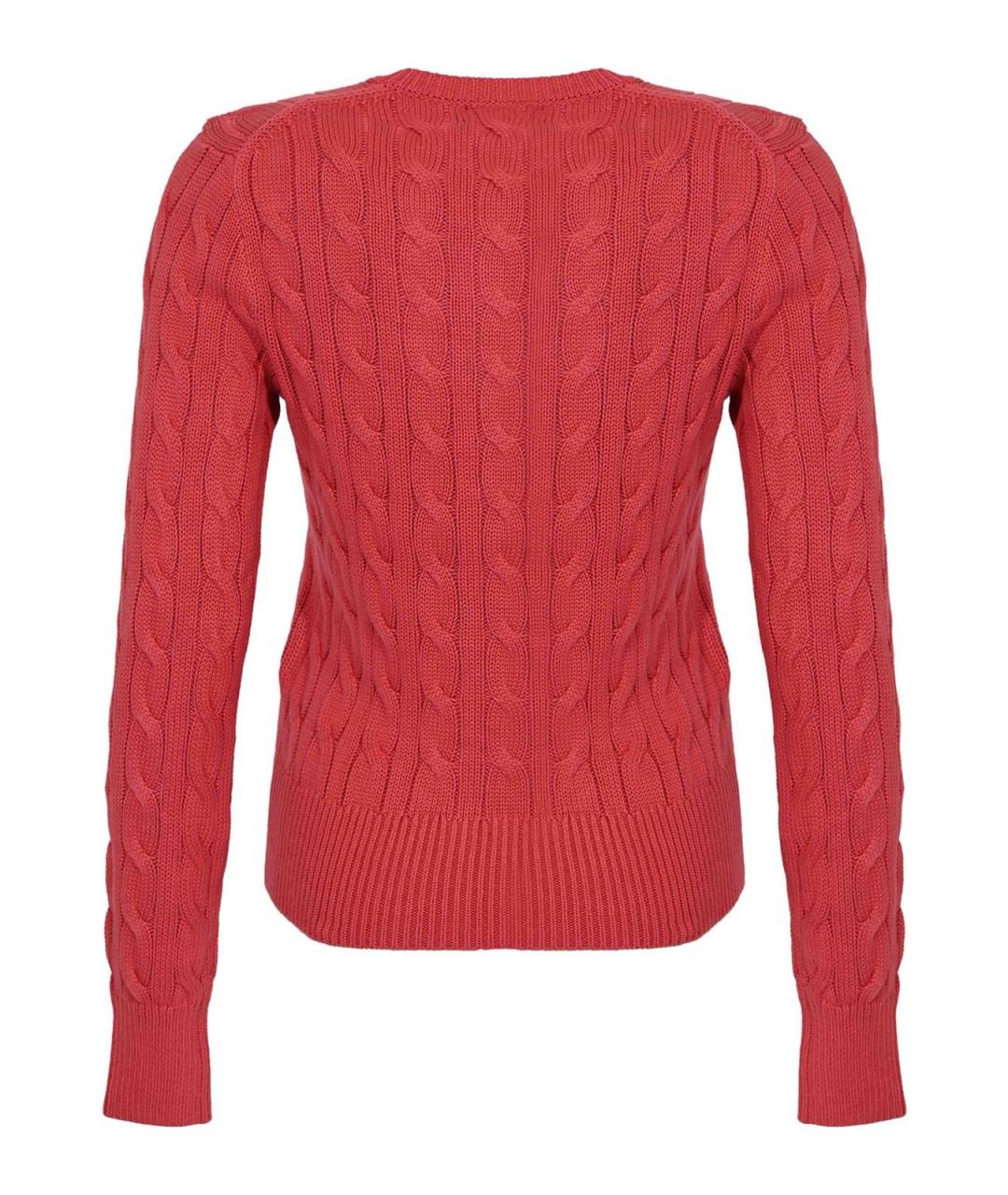 POLO RALPH LAUREN Красный хлопковый кардиган, фото 2