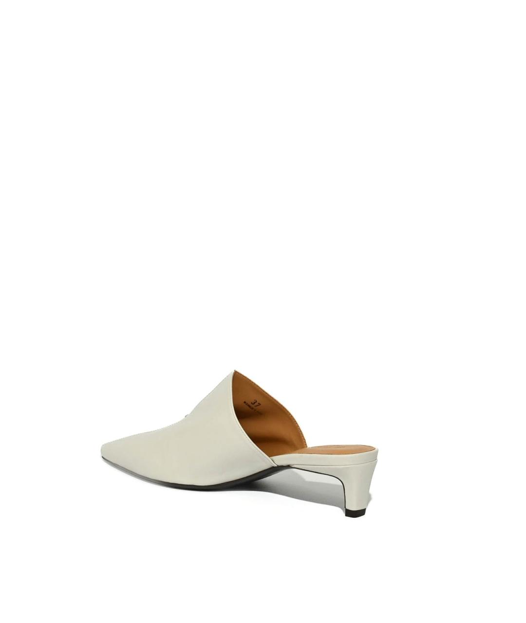 TOD'S Белые кожаные мюли, фото 2