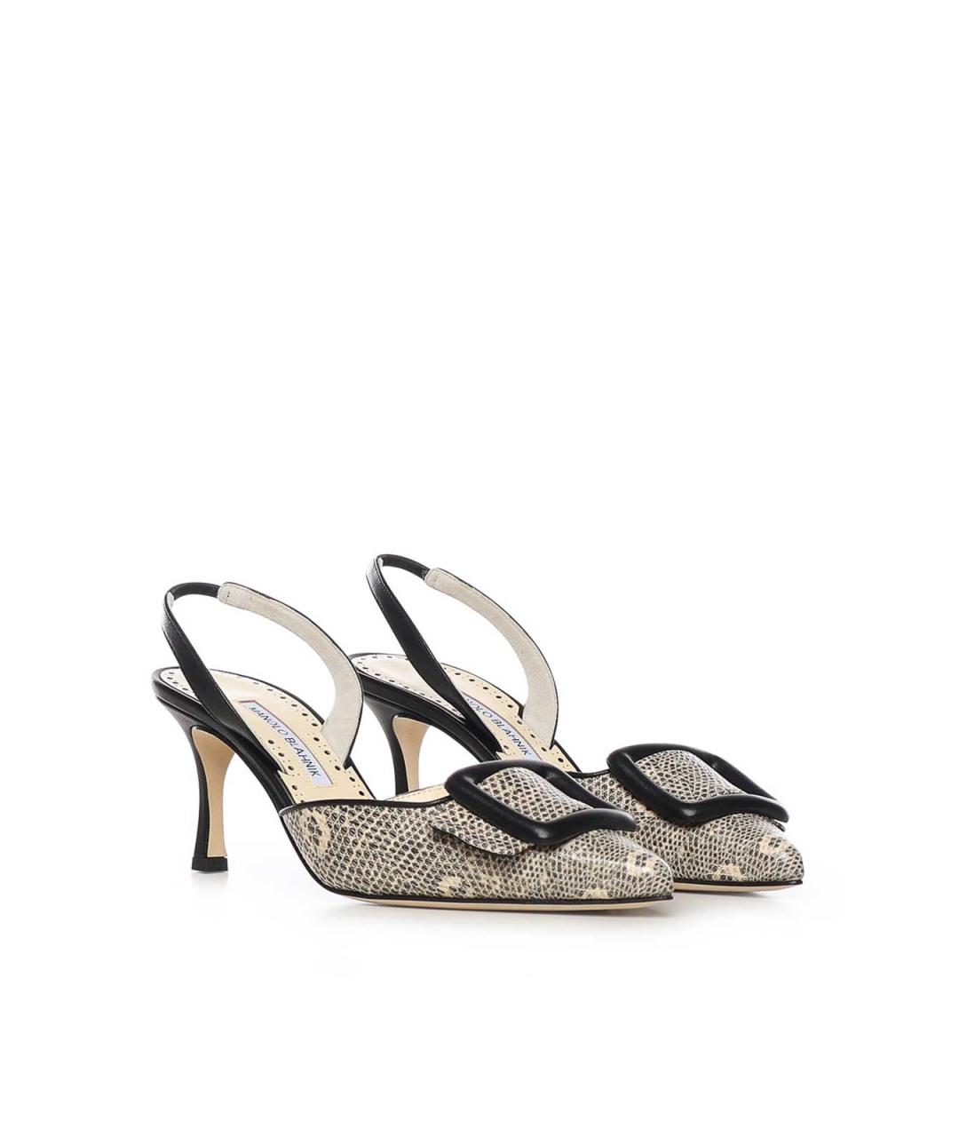 MANOLO BLAHNIK Мульти кожаные туфли, фото 2