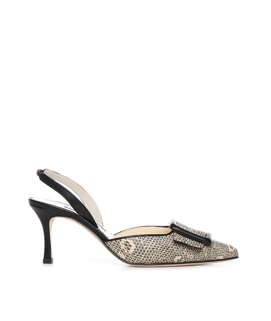 MANOLO BLAHNIK Мульти кожаные туфли, фото 1