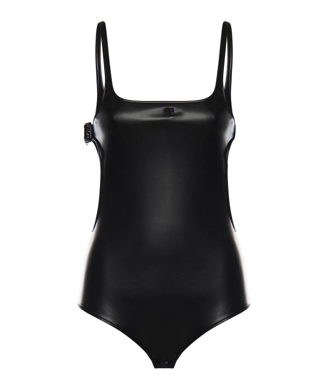 COURREGES Черное полиэстеровое боди, фото 1