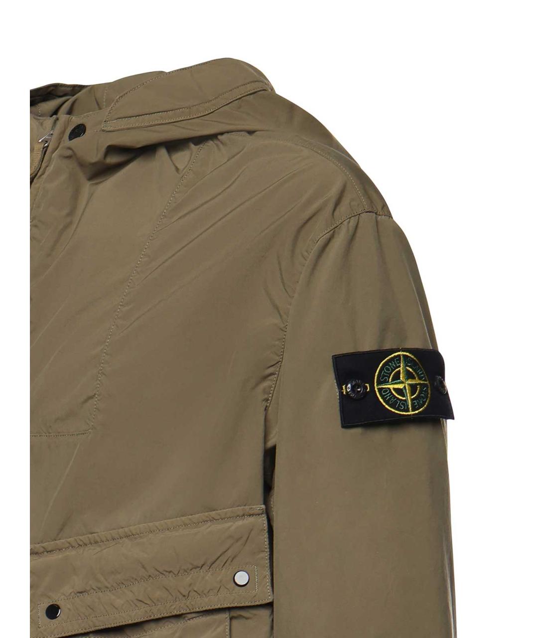 STONE ISLAND Хаки полиэстеровая куртка, фото 2
