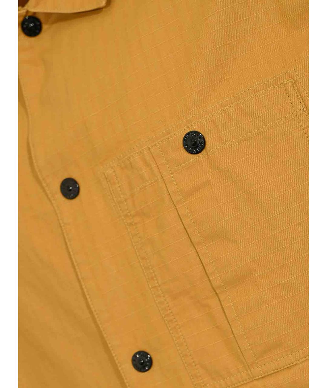 STONE ISLAND Оранжевая хлопковая куртка, фото 3