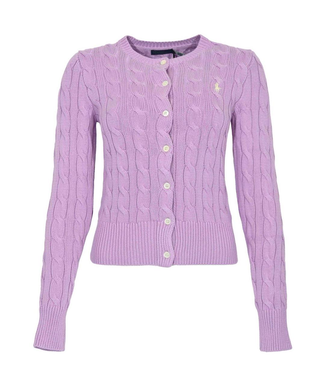POLO RALPH LAUREN Фиолетовый хлопковый кардиган, фото 1