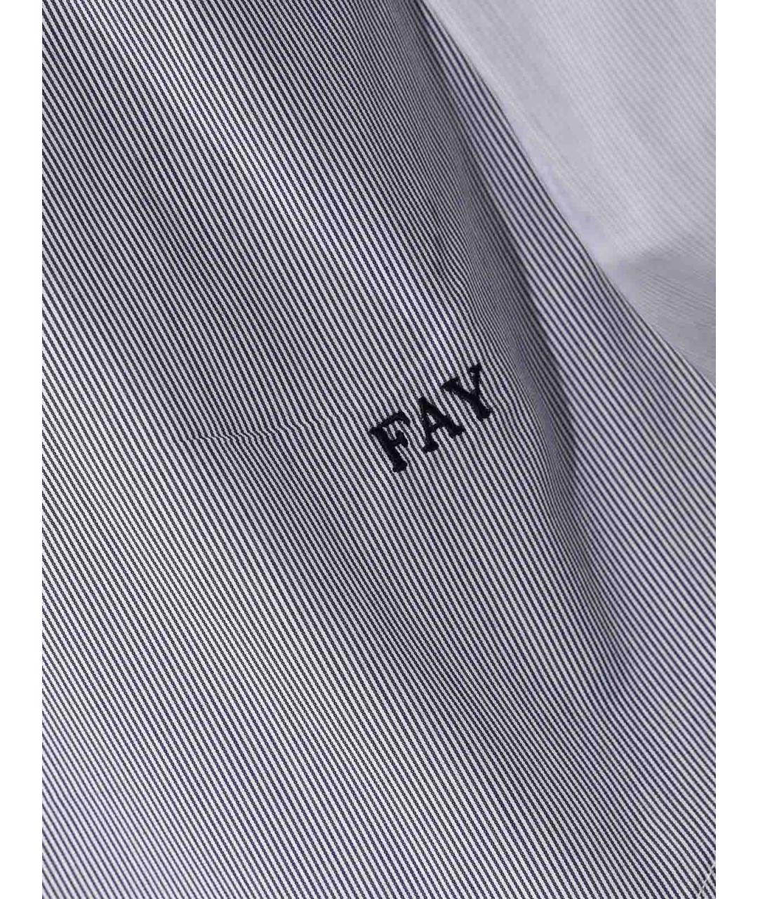FAY Синяя хлопковая кэжуал рубашка, фото 3