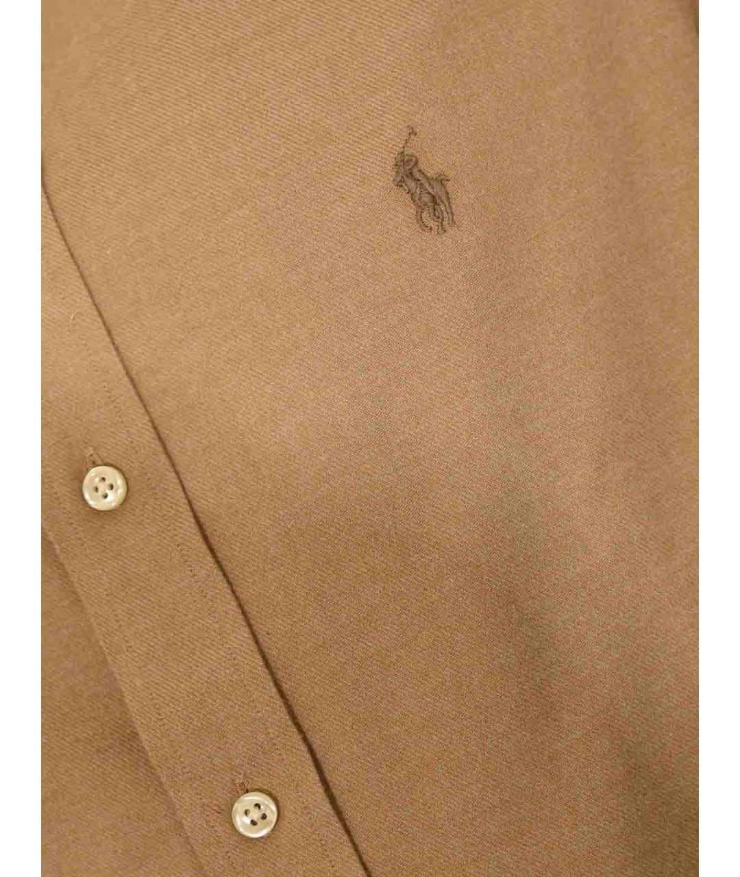 POLO RALPH LAUREN Бежевая кэжуал рубашка, фото 3