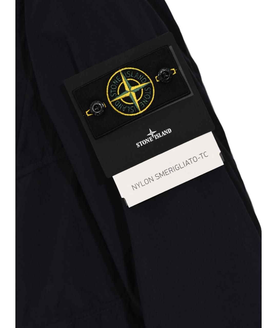 STONE ISLAND Темно-синяя полиамидовая куртка, фото 3