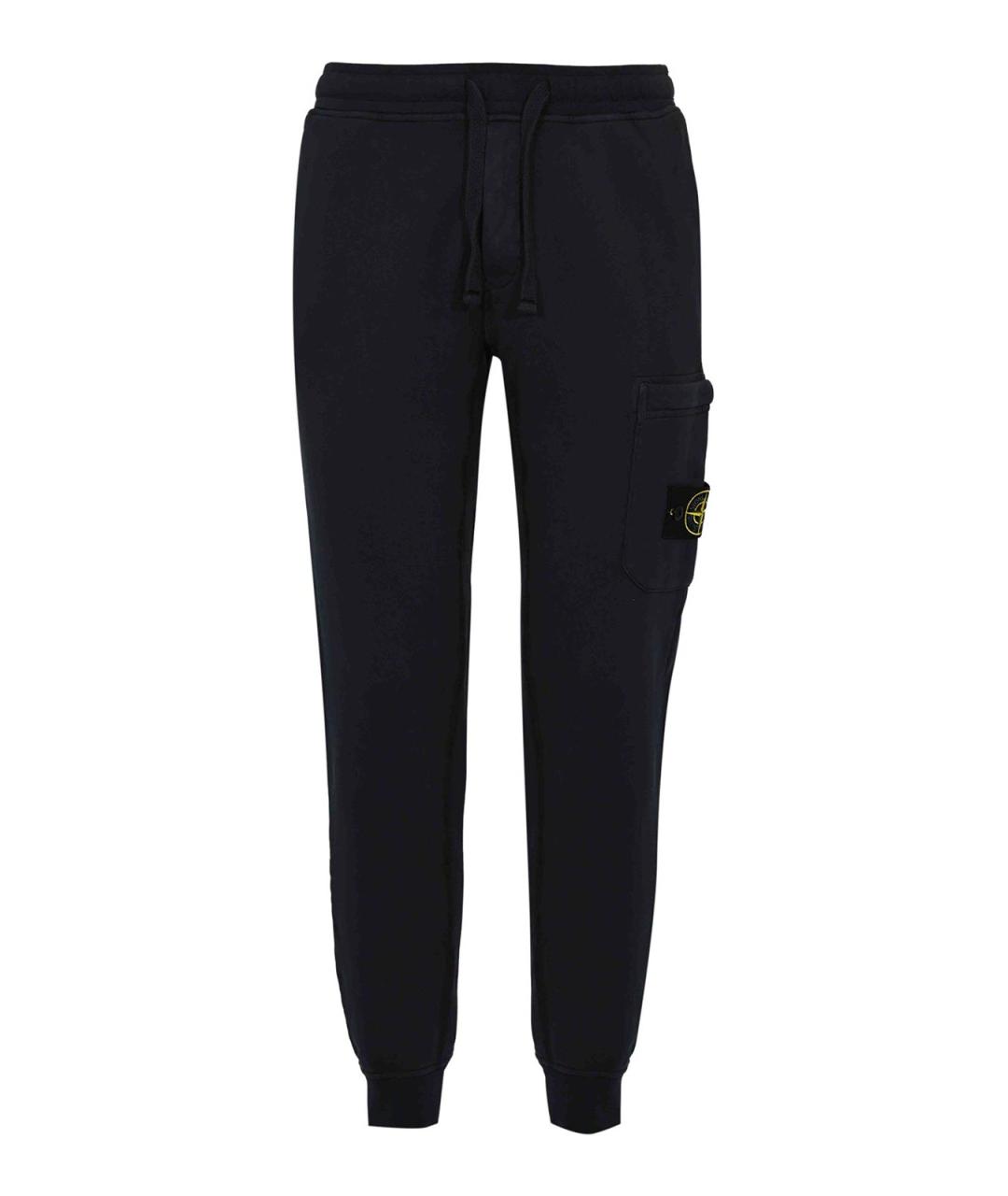 STONE ISLAND Темно-синий хлопковый джемпер / свитер, фото 1
