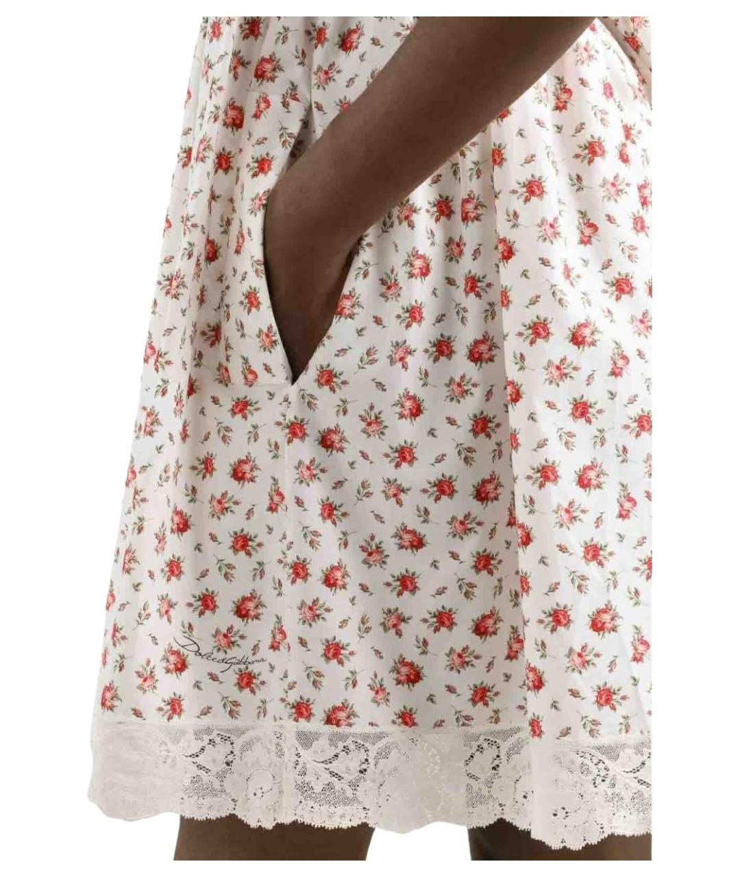DOLCE&GABBANA Мульти хлопковое повседневное платье, фото 3