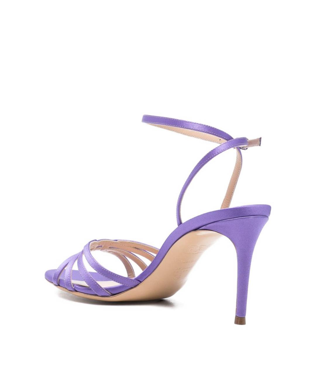 CASADEI Фиолетовые кожаные босоножки, фото 4