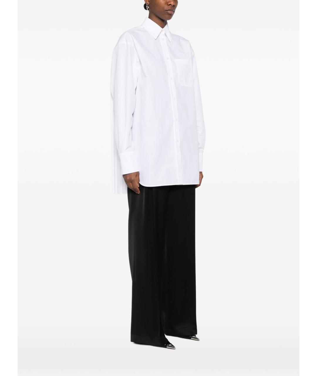 SPORTMAX Белая хлопковая рубашка, фото 3