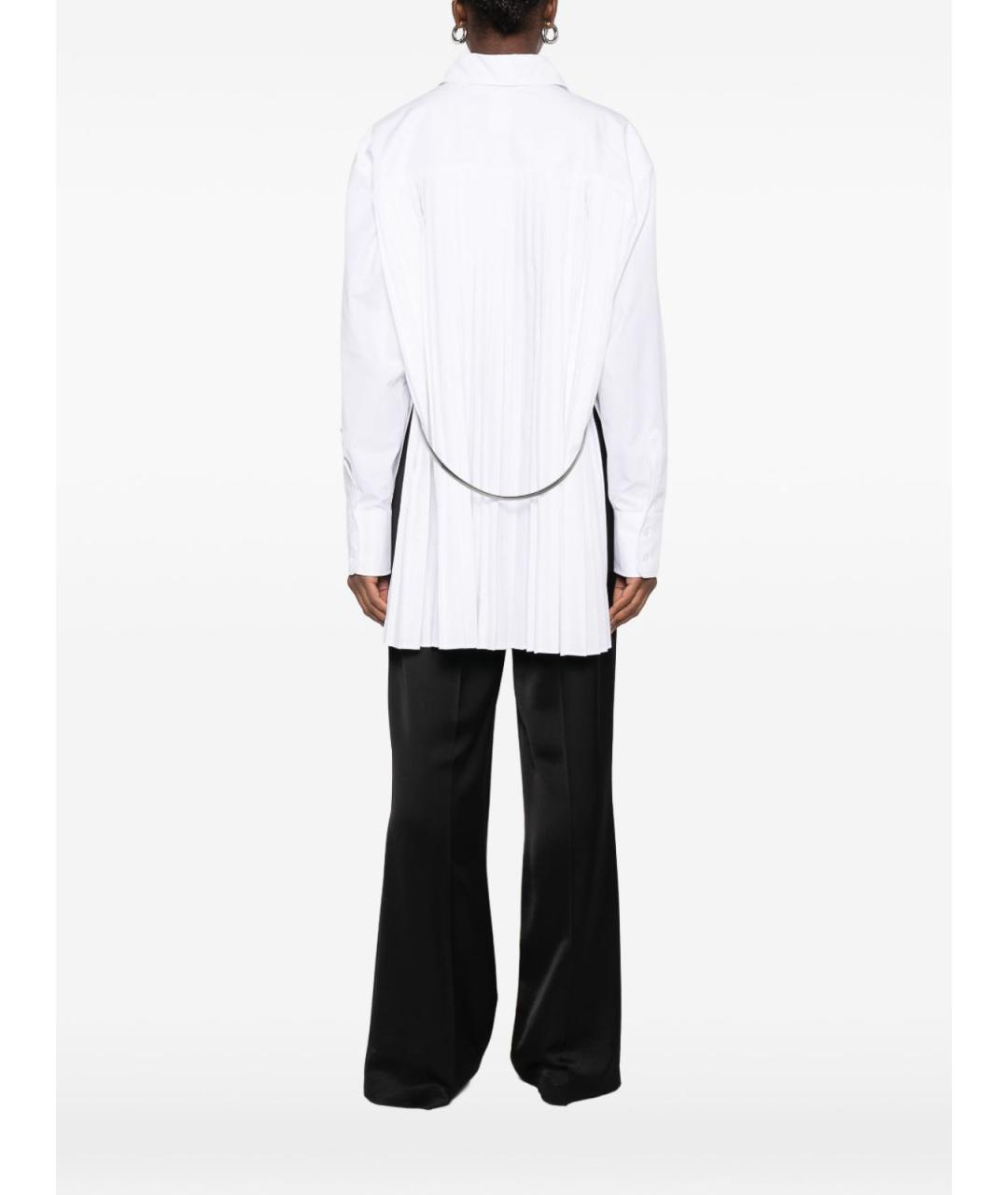 SPORTMAX Белая хлопковая рубашка, фото 4