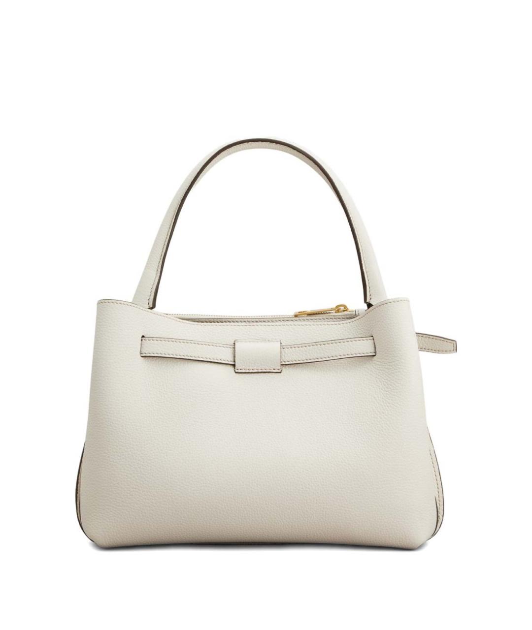 TOD'S Белая кожаная сумка тоут, фото 2