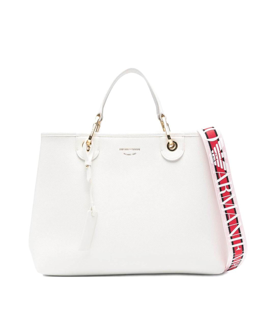 EMPORIO ARMANI Белая сумка тоут, фото 1