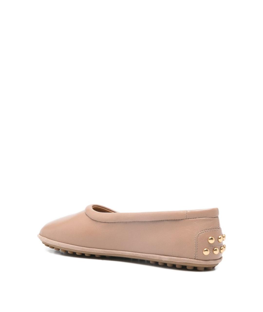 TOD'S Розовые кожаные балетки, фото 2