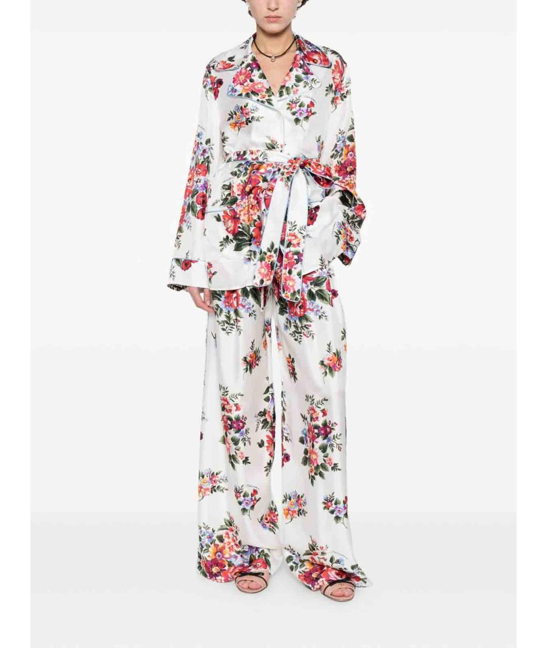 DOLCE&GABBANA Белая шелковая рубашка, фото 2