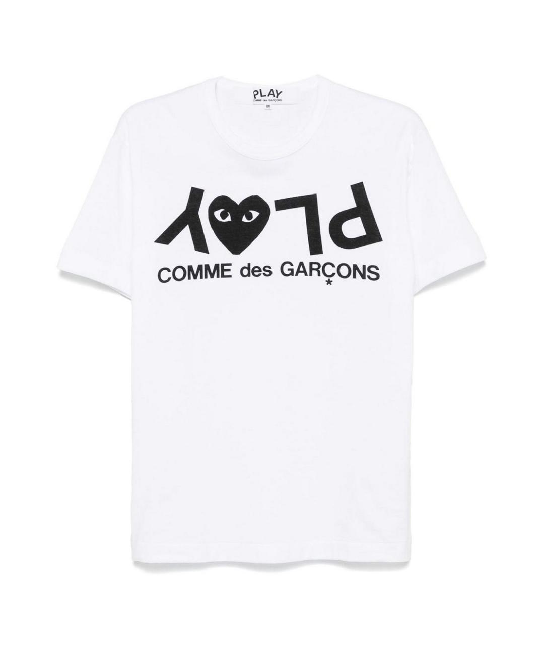 COMME DES GARÇONS Белая хлопковая футболка, фото 1