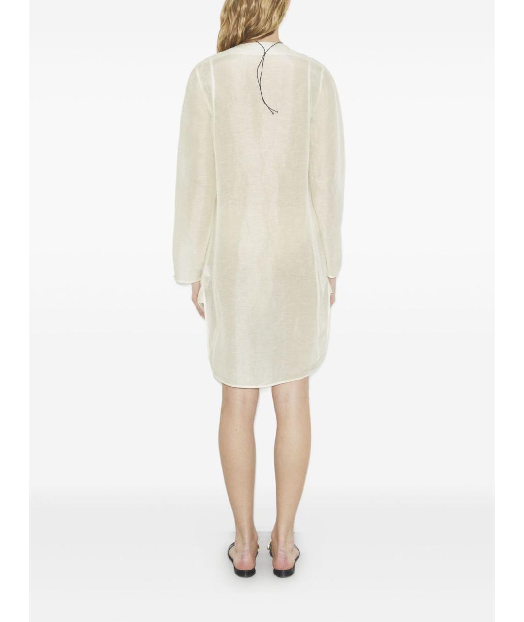TORY BURCH Белая льняная туника, фото 4