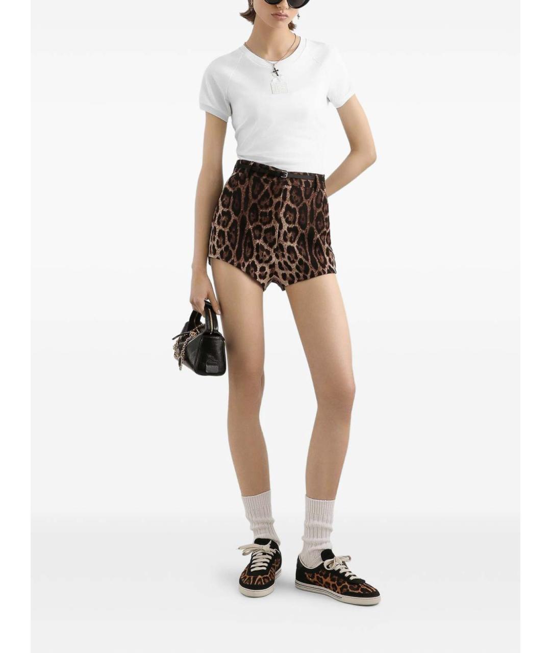 DOLCE&GABBANA Белая хлопковая футболка, фото 4