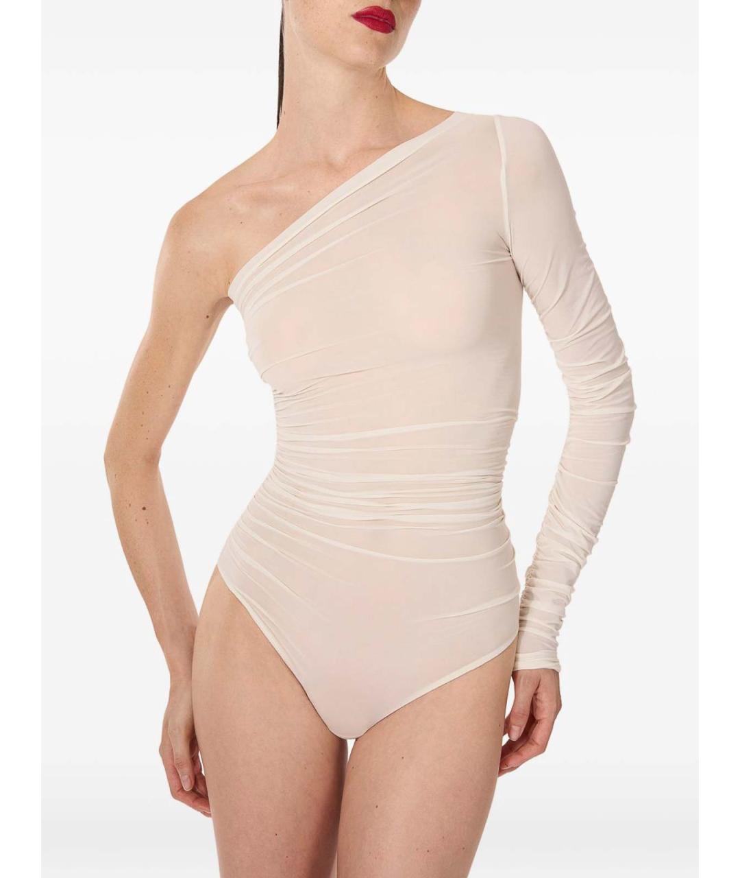 WOLFORD Бежевое полиамидовое боди, фото 5