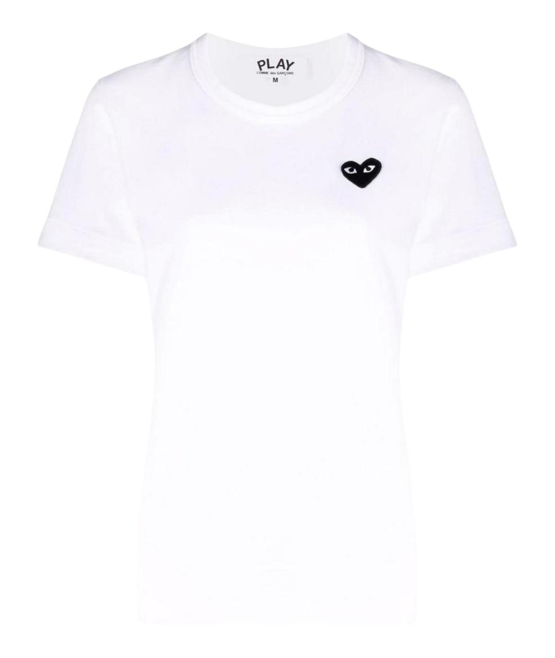 COMME DES GARÇONS Белая хлопковая футболка, фото 5