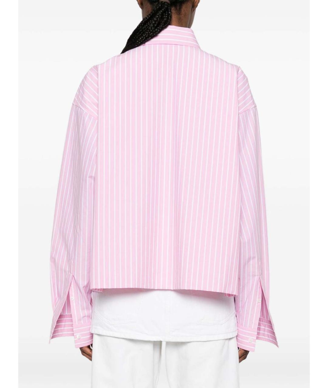 BALENCIAGA Розовая хлопковая рубашка, фото 4