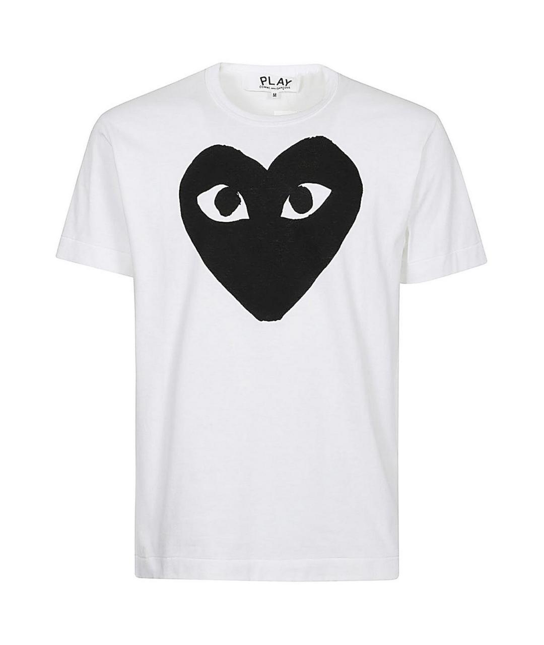 COMME DES GARÇONS Белая хлопковая футболка, фото 1