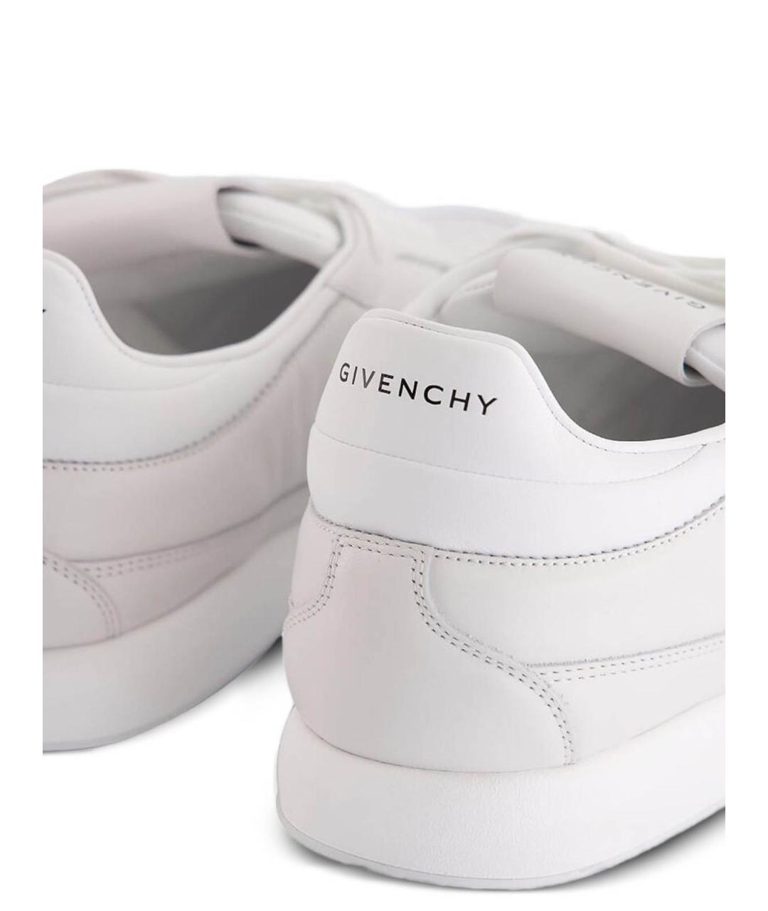 GIVENCHY Белые кожаные низкие кроссовки / кеды, фото 5