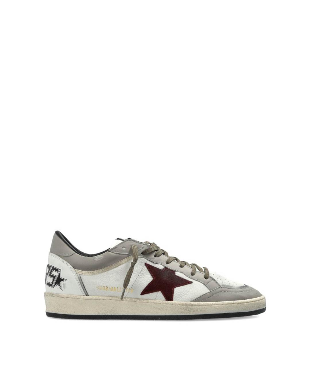 GOLDEN GOOSE DELUXE BRAND Белые резиновые низкие кроссовки / кеды, фото 3