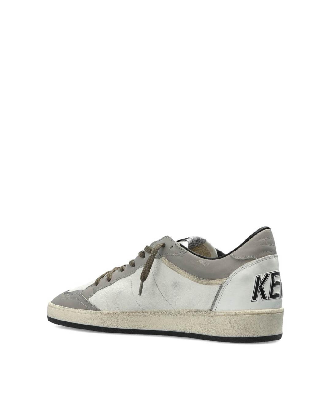 GOLDEN GOOSE DELUXE BRAND Белые резиновые низкие кроссовки / кеды, фото 4