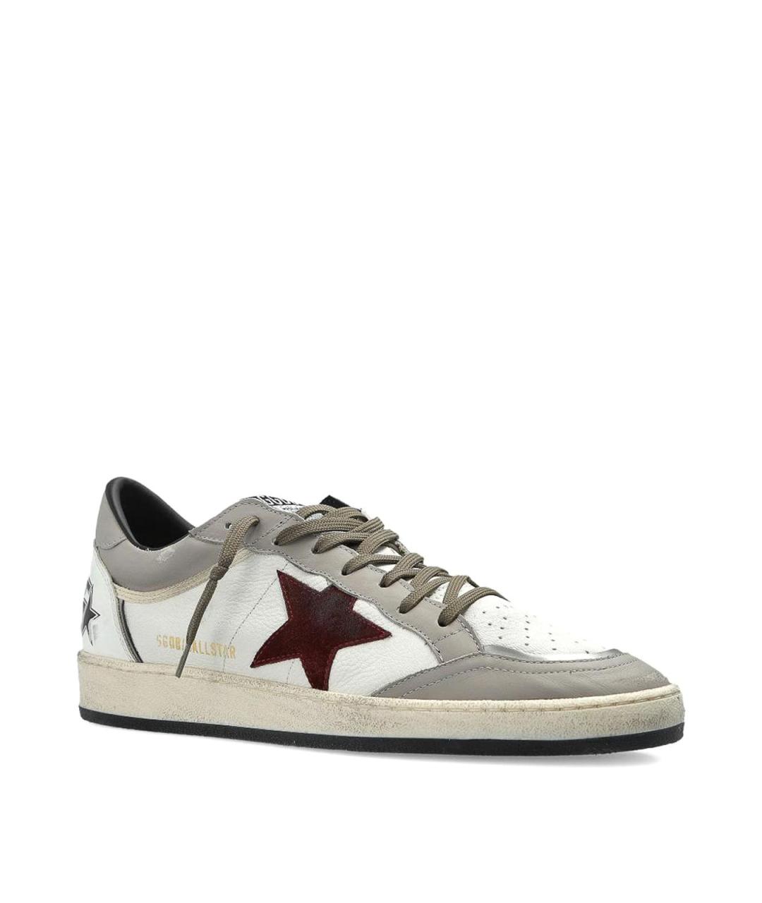 GOLDEN GOOSE DELUXE BRAND Белые резиновые низкие кроссовки / кеды, фото 1