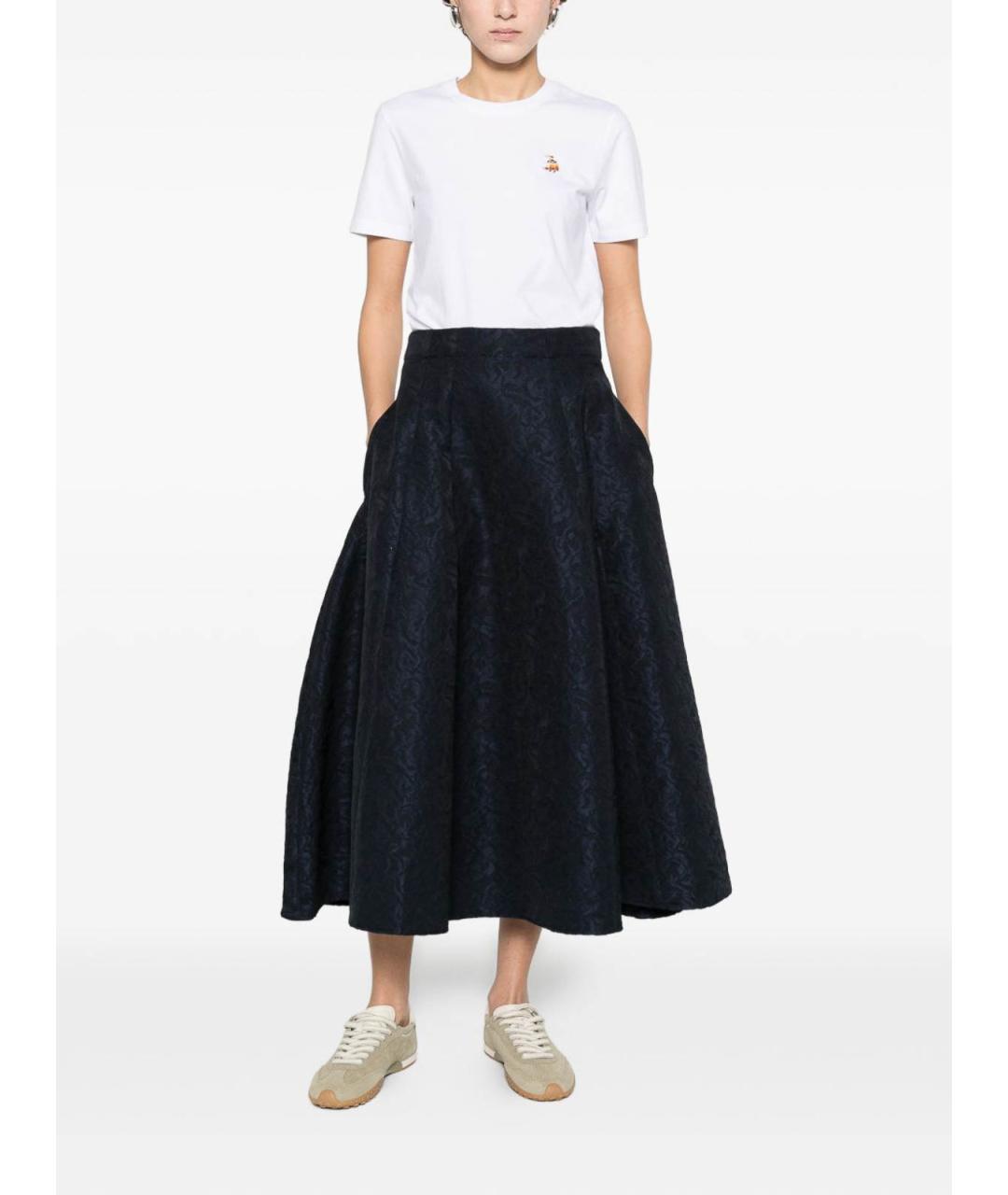 MAISON KITSUNE Белая хлопковая футболка, фото 4