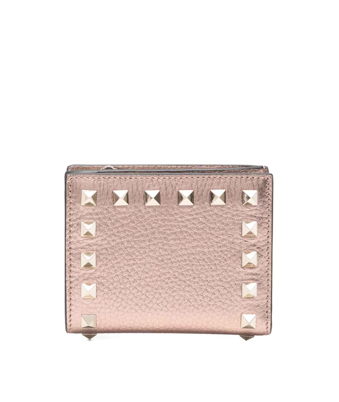 VALENTINO Розовый кожаный кошелек, фото 1