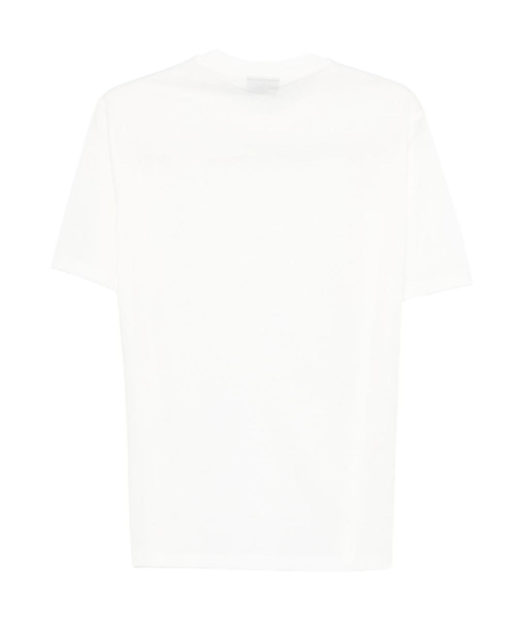 EMPORIO ARMANI Белая хлопковая футболка, фото 2