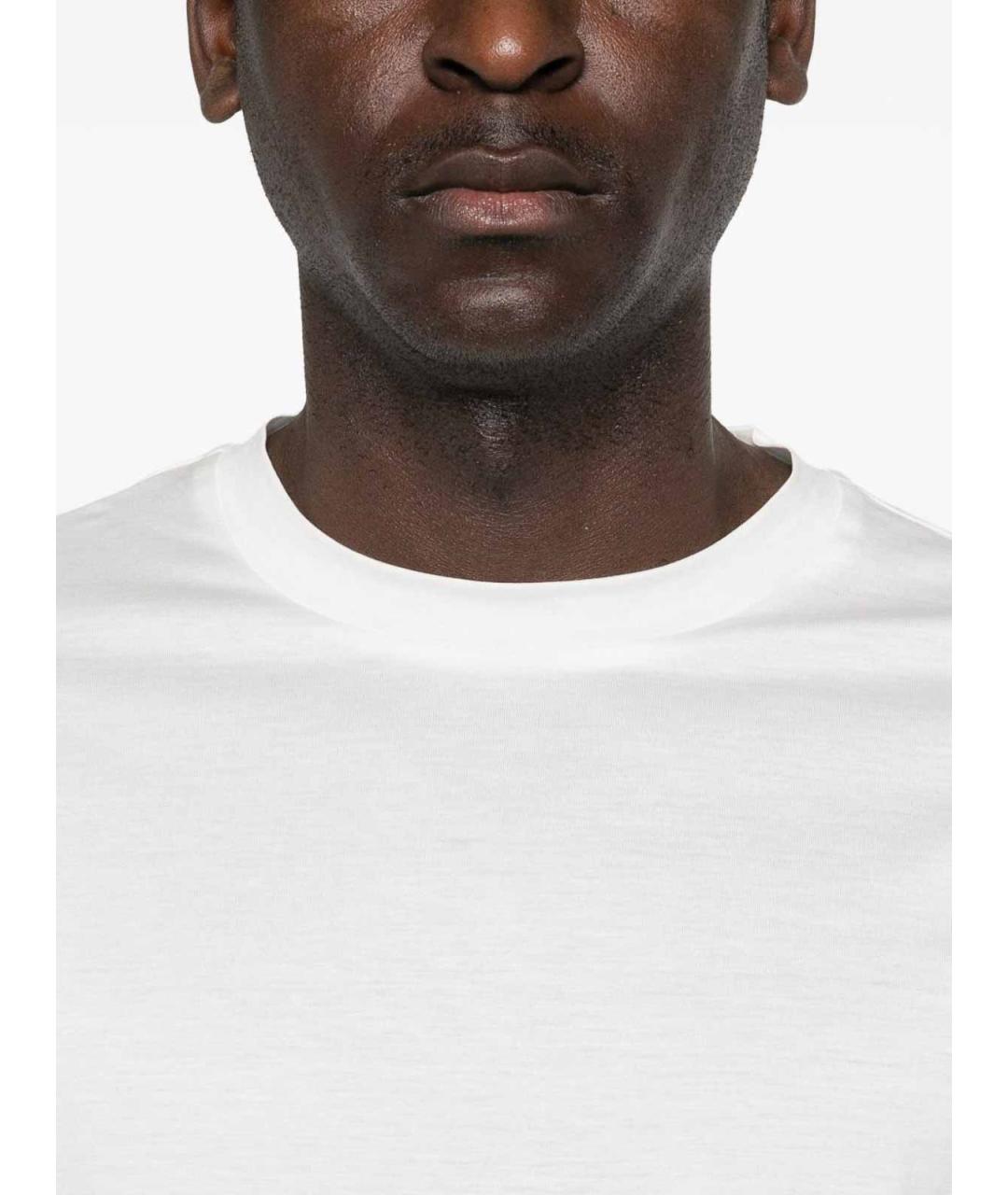 EMPORIO ARMANI Белая хлопковая футболка, фото 2