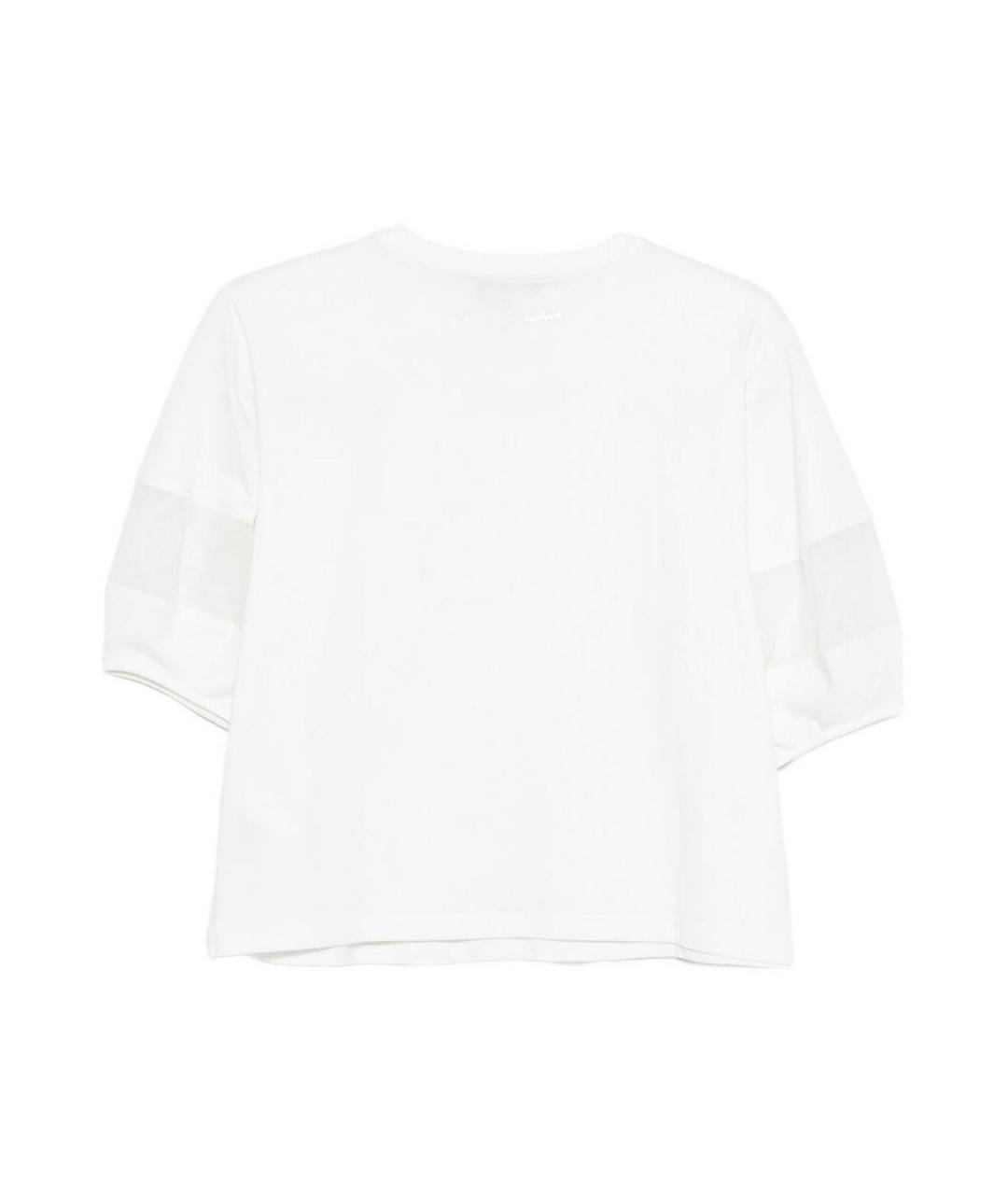 EMPORIO ARMANI Белая хлопковая футболка, фото 3