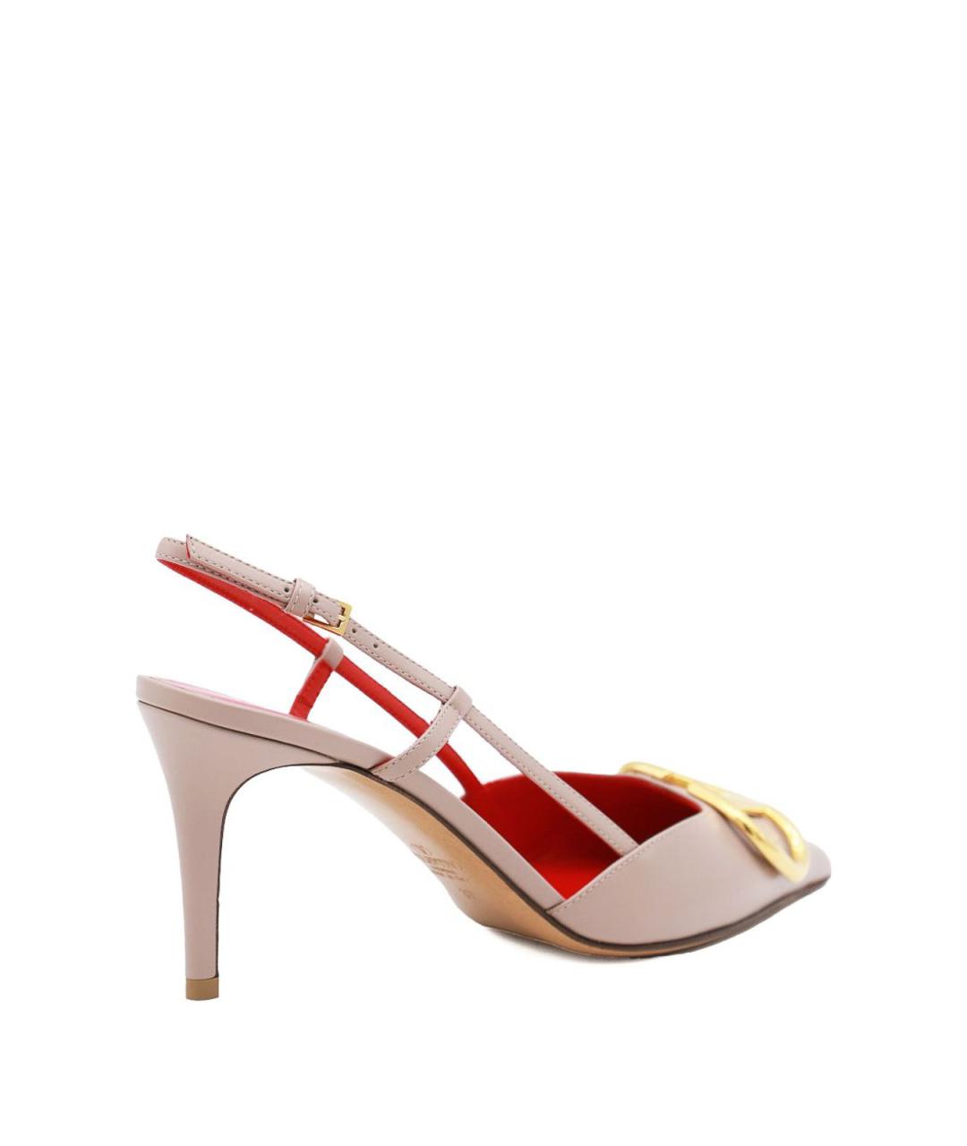 VALENTINO Розовые кожаные туфли, фото 3