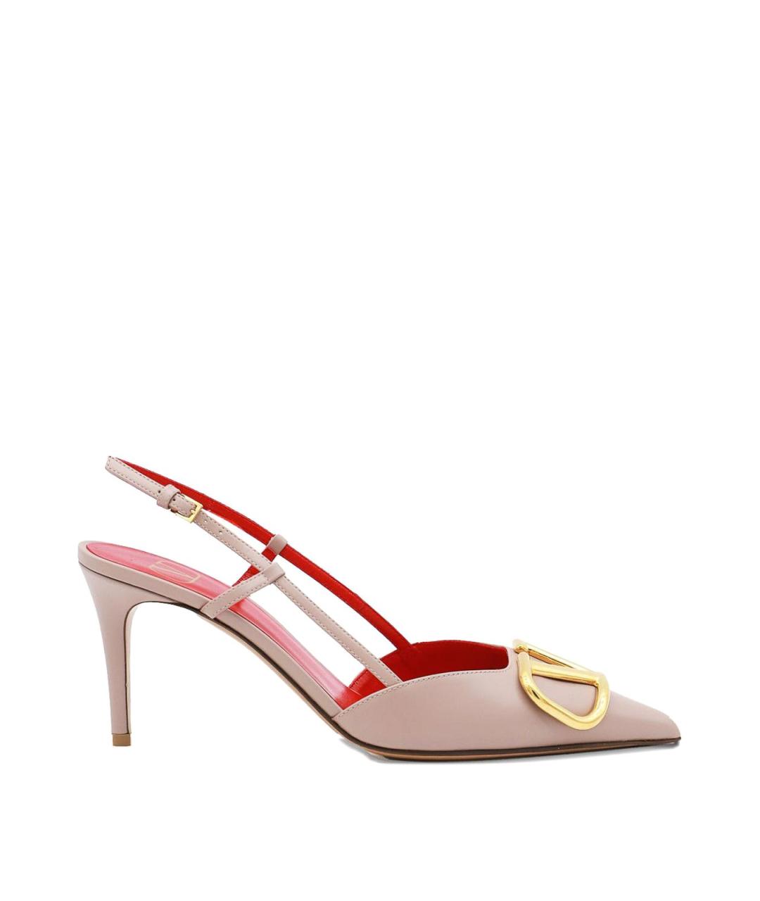 VALENTINO Розовые кожаные туфли, фото 1