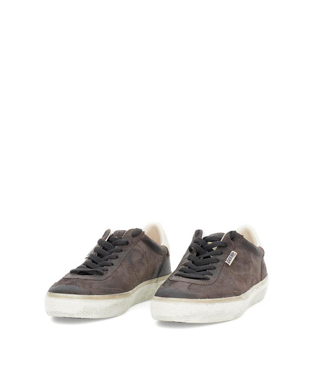 GOLDEN GOOSE DELUXE BRAND Серые замшевые низкие кроссовки / кеды, фото 3