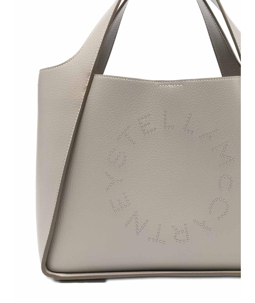 STELLA MCCARTNEY Серая сумка тоут из искусственной кожи, фото 4