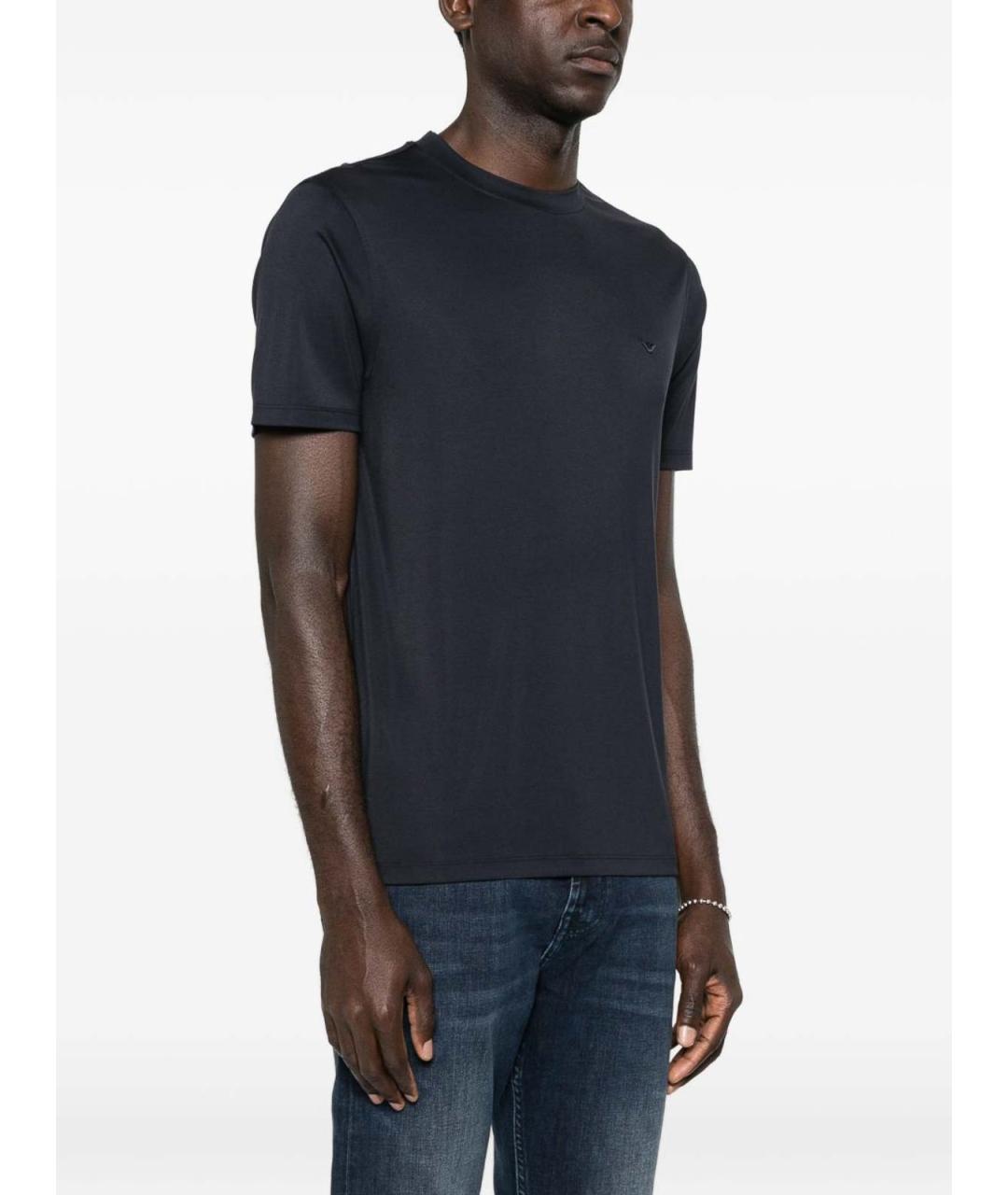 EMPORIO ARMANI Синяя синтетическая футболка, фото 2