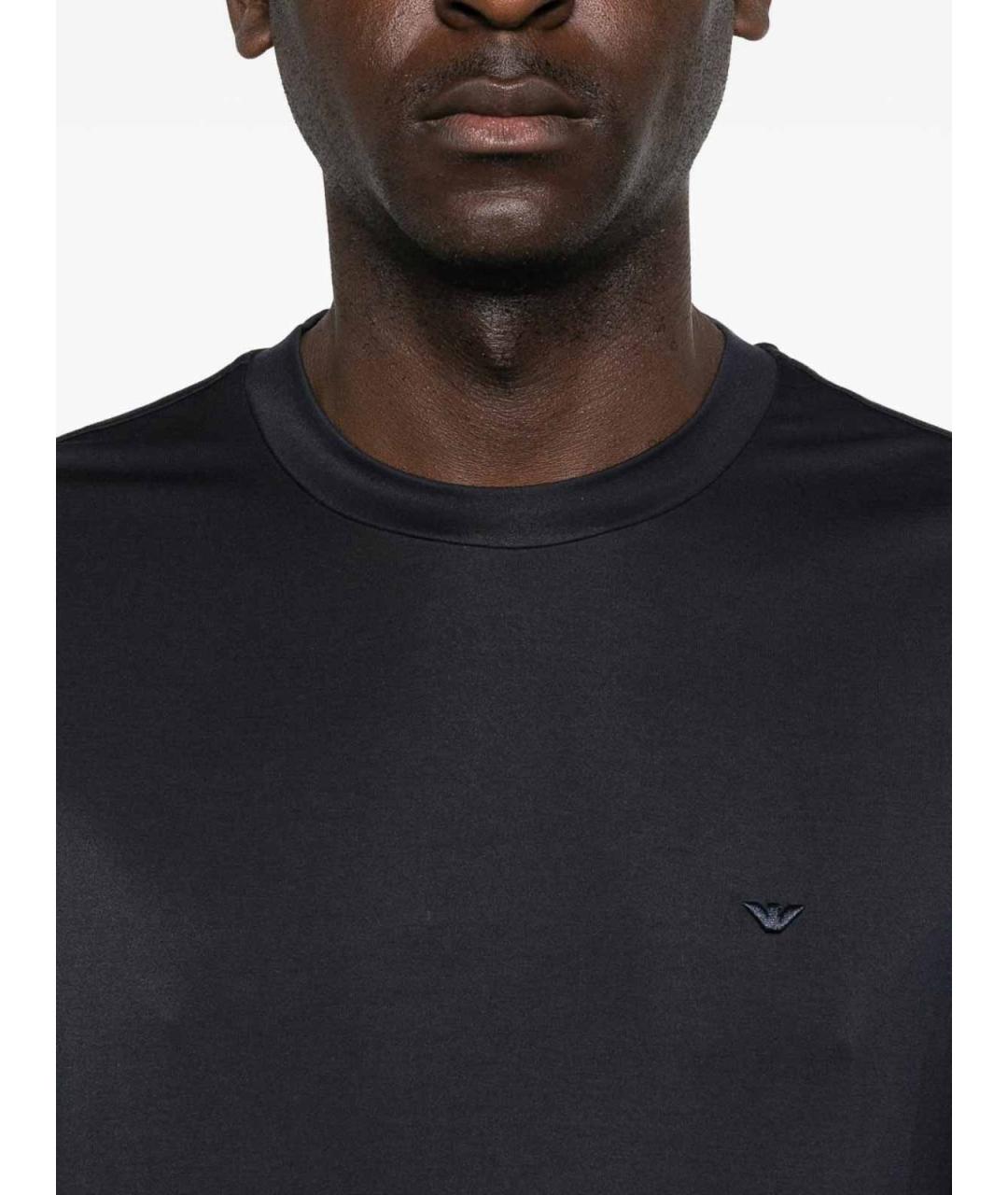 EMPORIO ARMANI Синяя синтетическая футболка, фото 5