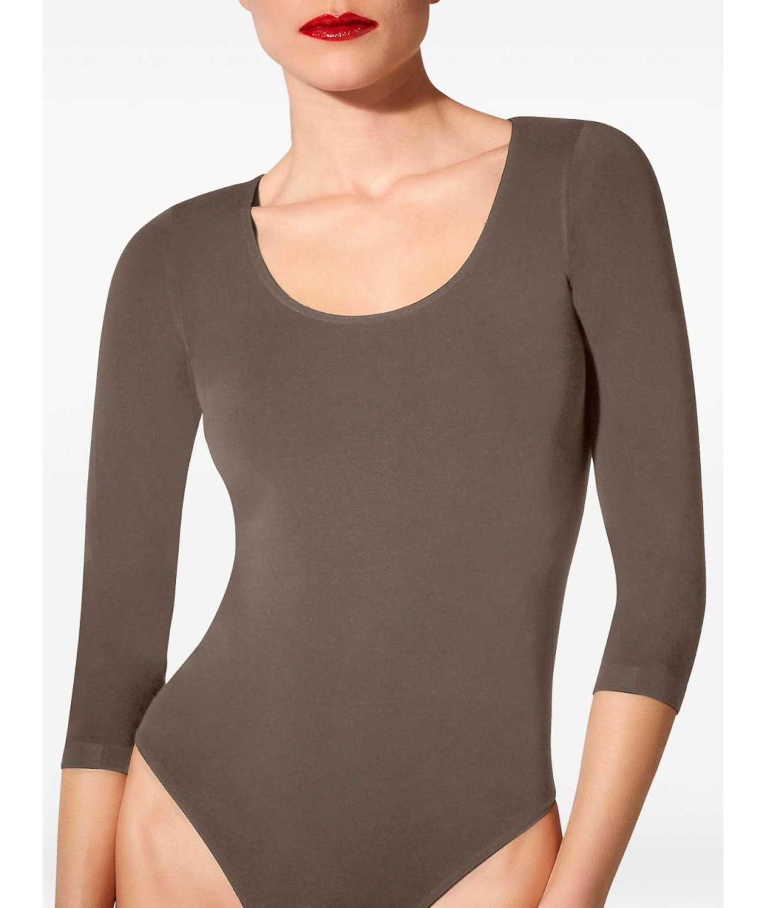 WOLFORD Коричневая полиамидовая майка, фото 3