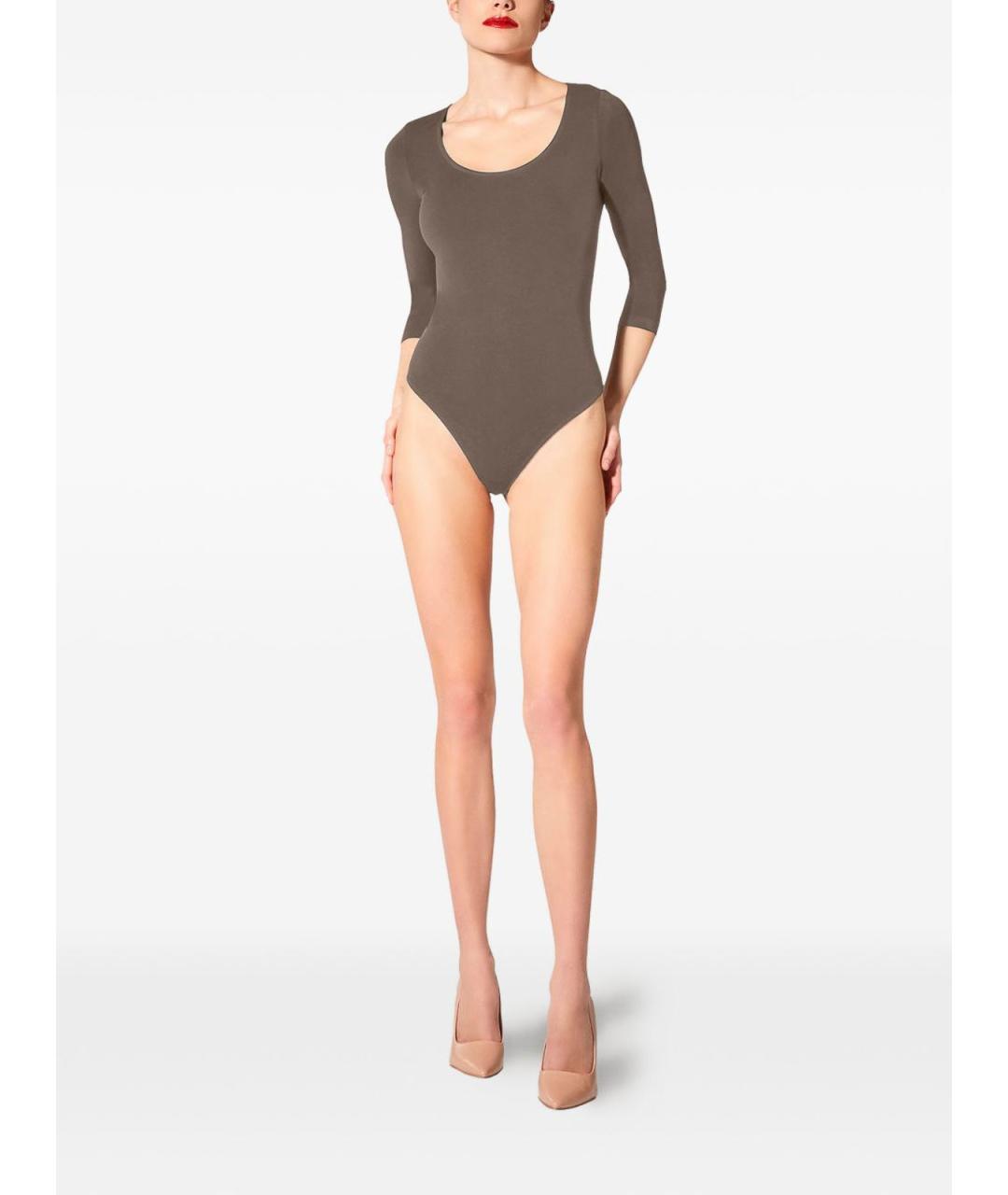WOLFORD Коричневая полиамидовая майка, фото 4