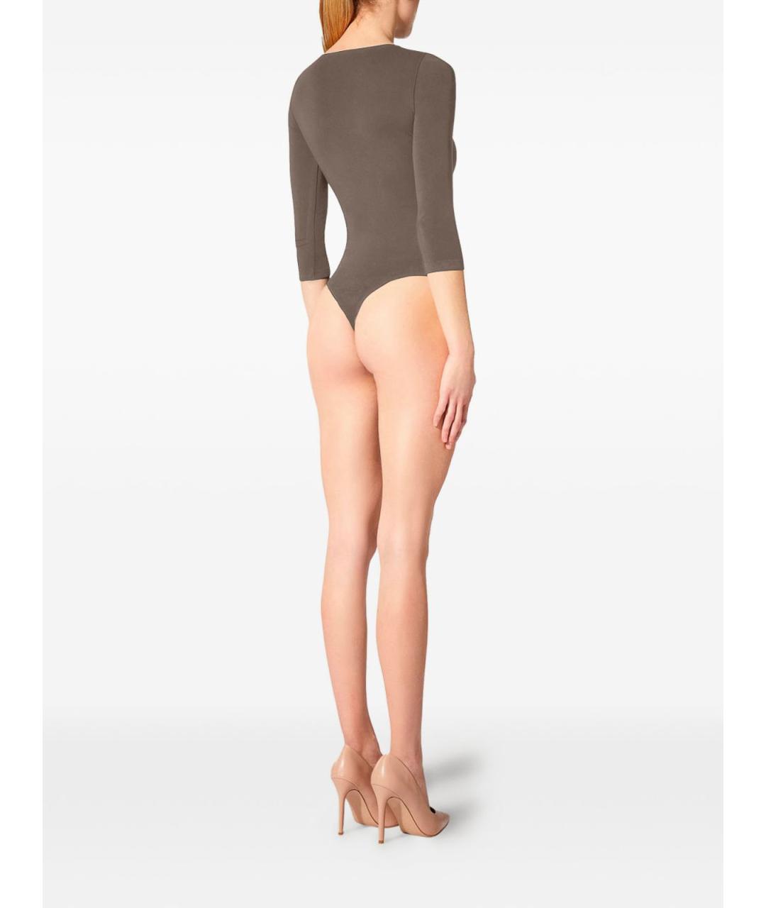 WOLFORD Коричневая полиамидовая майка, фото 5