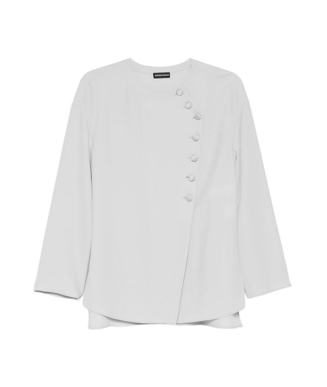 EMPORIO ARMANI Серая полиэстеровая рубашка, фото 1